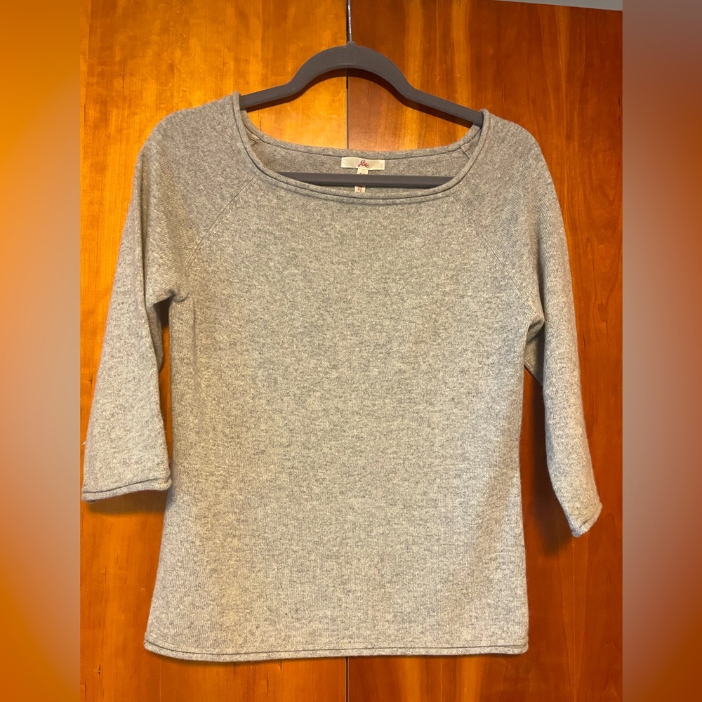 Light Heather grey cashmere sweater